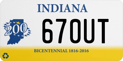 IN license plate 670UT