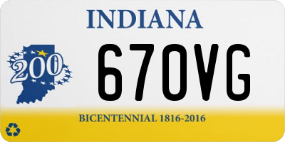 IN license plate 670VG