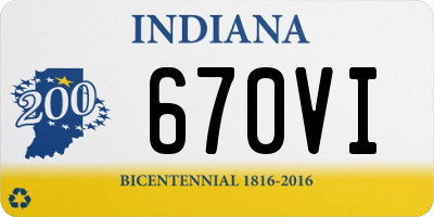 IN license plate 670VI