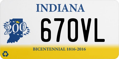IN license plate 670VL