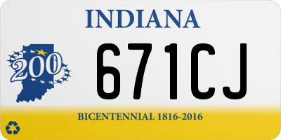 IN license plate 671CJ