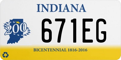 IN license plate 671EG