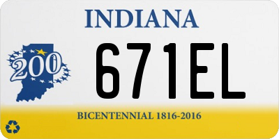 IN license plate 671EL