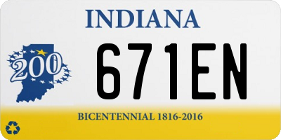IN license plate 671EN