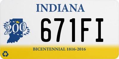 IN license plate 671FI