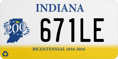 IN license plate 671LE