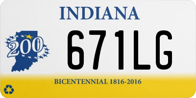 IN license plate 671LG