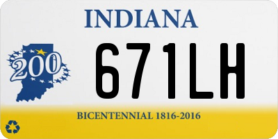 IN license plate 671LH