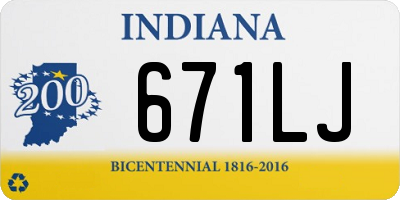 IN license plate 671LJ