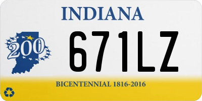 IN license plate 671LZ