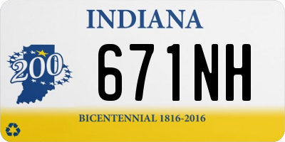 IN license plate 671NH