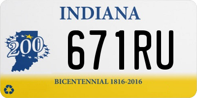 IN license plate 671RU