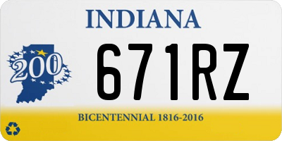 IN license plate 671RZ