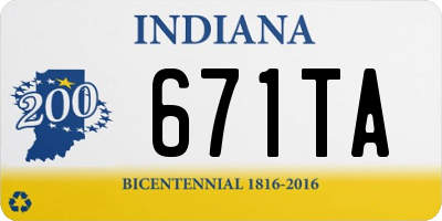 IN license plate 671TA