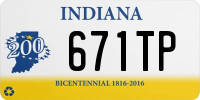 IN license plate 671TP