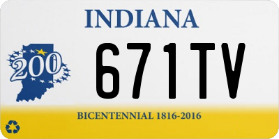 IN license plate 671TV