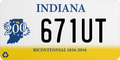 IN license plate 671UT