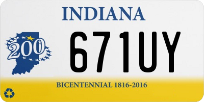 IN license plate 671UY