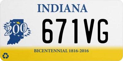 IN license plate 671VG