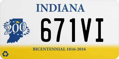 IN license plate 671VI