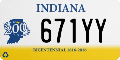 IN license plate 671YY