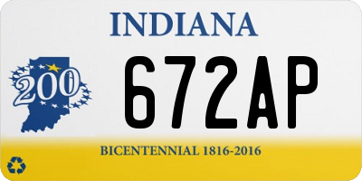 IN license plate 672AP