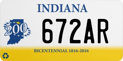 IN license plate 672AR