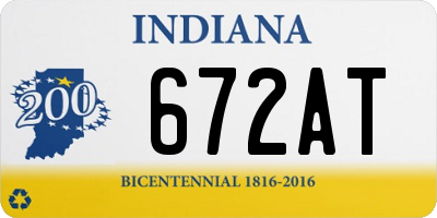 IN license plate 672AT