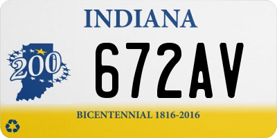 IN license plate 672AV