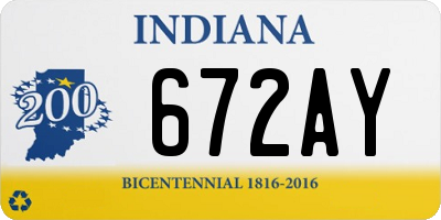 IN license plate 672AY