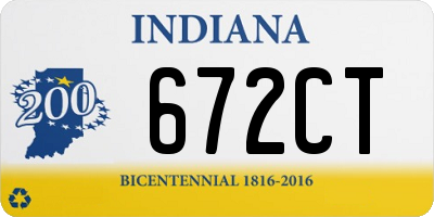 IN license plate 672CT