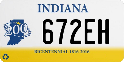 IN license plate 672EH