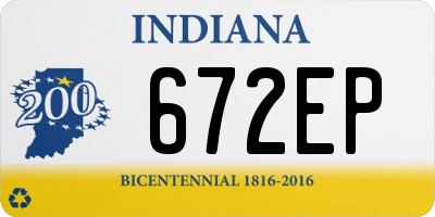 IN license plate 672EP