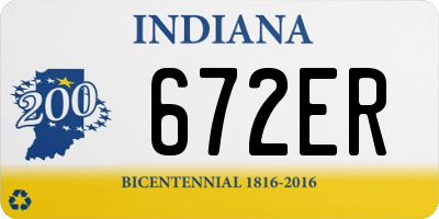 IN license plate 672ER