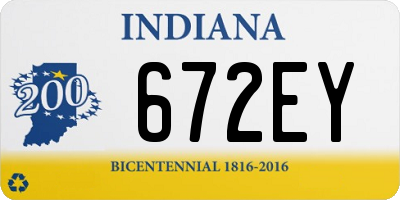 IN license plate 672EY