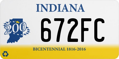 IN license plate 672FC