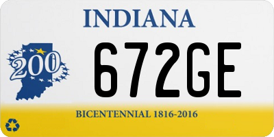 IN license plate 672GE