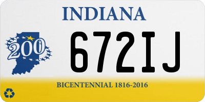 IN license plate 672IJ