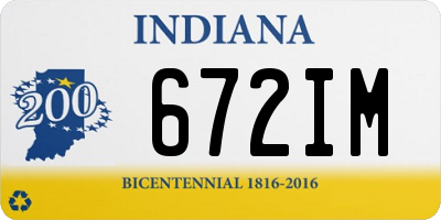 IN license plate 672IM