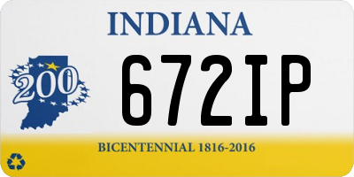 IN license plate 672IP