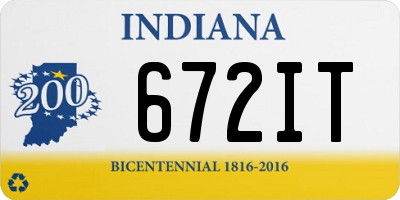 IN license plate 672IT