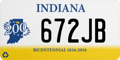 IN license plate 672JB