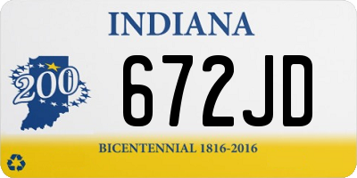 IN license plate 672JD