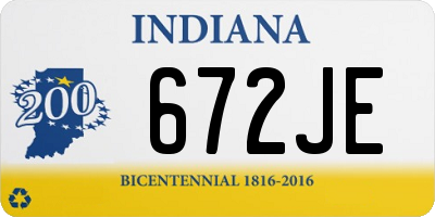 IN license plate 672JE