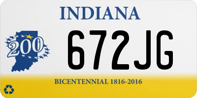 IN license plate 672JG