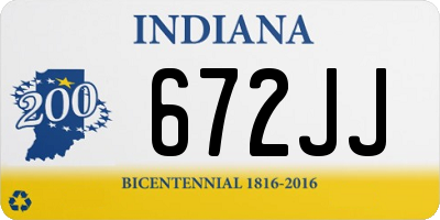 IN license plate 672JJ