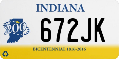 IN license plate 672JK