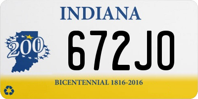 IN license plate 672JO