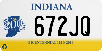 IN license plate 672JQ