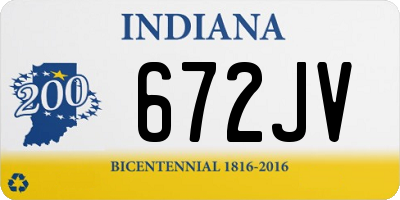 IN license plate 672JV